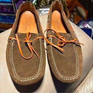The Original Car Shoe Suede Leather  Brown Leather Loafers Size 10